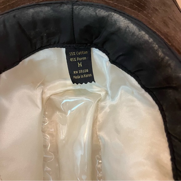 Brown Western Hat with Green Accents - Picture 8 of 11